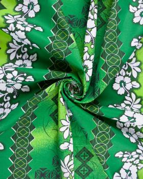 Polynesian fabric HAERE Green - Tissushop